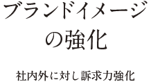 ブランドイメージの強化